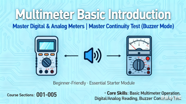 Course on Multimeter Usage Methods and Tips: 01-05 Lessons
